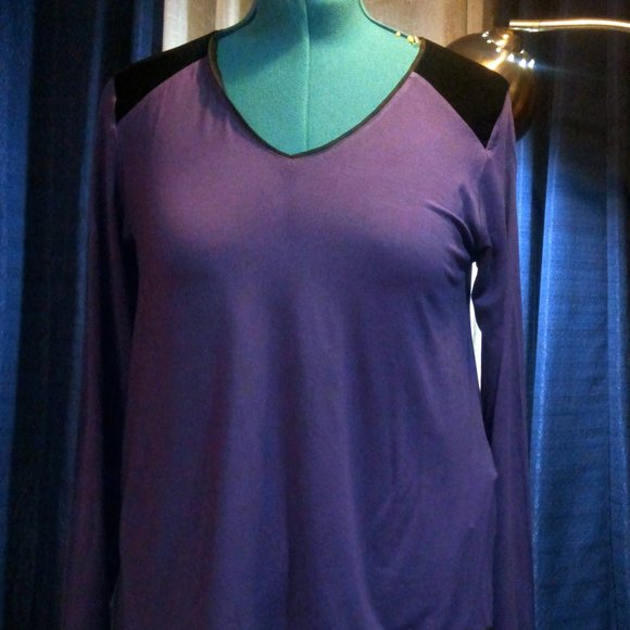 NWT DKNY Jersey Loungewear Top Sz M - Picture 3 of 7